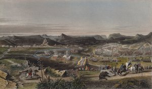 Almansan taistelu 25. huhtikuuta 1707, kaiverrus Ed. Chavane